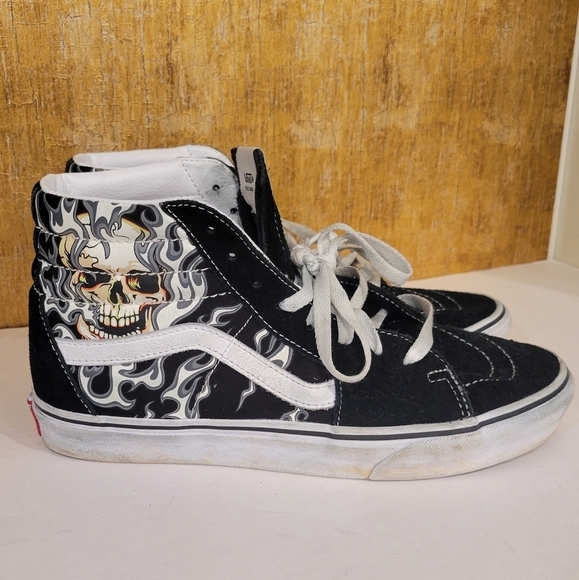 Vans Sk8-Hi Dia De Los Muertos Mens  size 8.5 or Women's size 10 - Picture 1 of 7